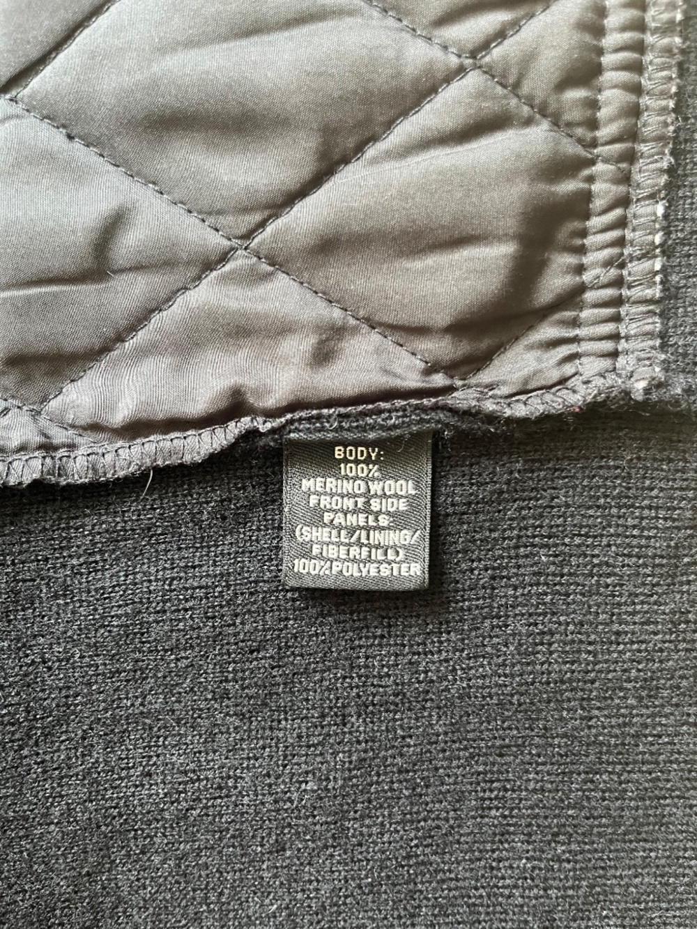 Murano Black Merino Wool Full Zip Vest Women's Sz L - Picture 9 of 11